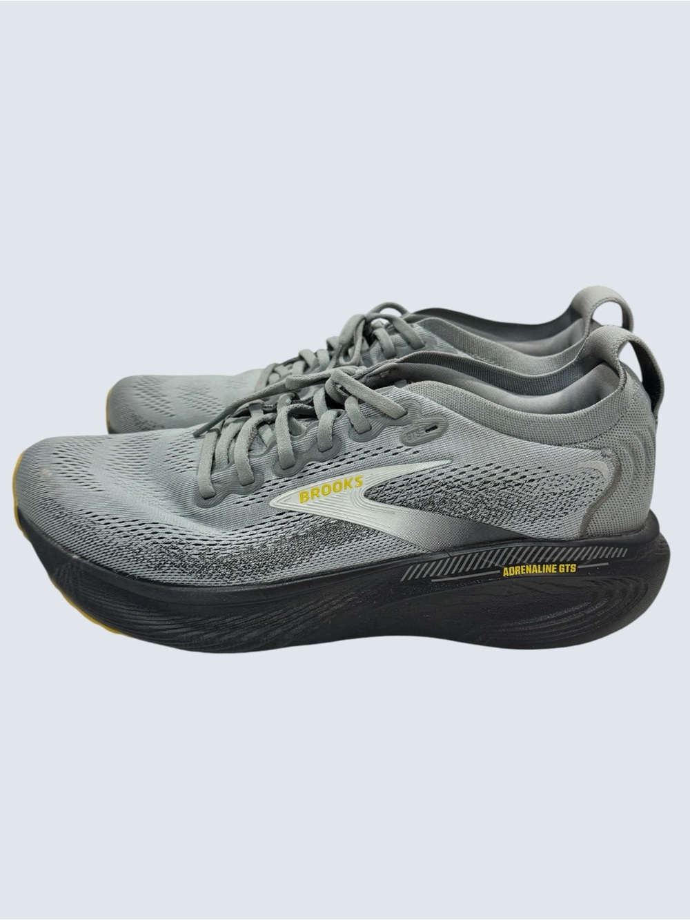 Brooks Adrenaline GTS 25 Nitrogen Injected Gray Running Shoes Mens 10 Medium - Picture 2 of 12
